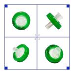 QuafooLAB 25mm PES Syringe Filters, 0.45μm, 100 Pack