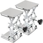 2 Pack Stainless Steel Lab Scissor Jack Stands