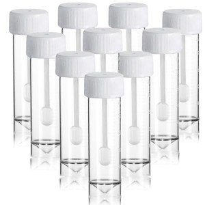 10PCS Clear Stool Specimen Collection Cups with Spoons