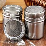 3-Piece Stainless Steel Powder Sugar Shaker Set