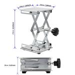 2 Pack Stainless Steel Lab Scissor Jack Stands