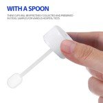 10PCS Clear Stool Specimen Collection Cups with Spoons