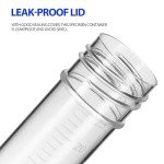 10PCS Clear Stool Specimen Collection Cups with Spoons