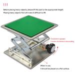 Stainless Steel Lab Jack with Rubber Pad 8"x8