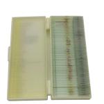 50-Piece Mixed Histology Prepared Microscope Slides Set