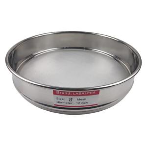35 Mesh Lab Sieve, 12" Stainless Steel