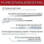 20-Piece Stainless Steel Dissection Kit Set