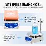 VEVOR Magnetic Stirrer Hot Plate, 500W Power