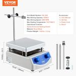 VEVOR Magnetic Stirrer Hot Plate, 500W Power