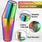 Stainless Steel 2-Piece Boston Cocktail Shaker Set