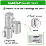 Stainless Steel Dredge Shaker Set - CUSINIUM