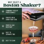 Professional Boston Cocktail Shaker Set with Jigger