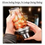 14oz Glass Cocktail Shaker with Built-in Strainer