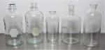 Set of 5 Pyrex Laboratory Glass Flasks