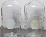 Set of 5 Pyrex Laboratory Glass Flasks