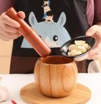 Wood Mortar and Pestle Set for Grinding Herbs