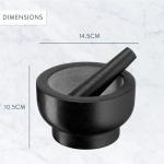 Granite Mortar and Pestle Set with Spoon