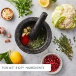 Granite Mortar and Pestle Set with Spoon