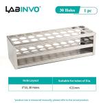 Stainless Steel 30-Hole Test Tube Rack Holder