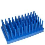 50-Place Blue Plastic Test Tube Rack