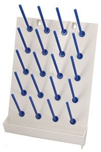 EISCO Wall-Mounted Laboratory Draining Rack With Tray