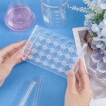 24-Socket Clear Acrylic Test Tube Rack