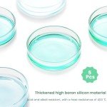90mm Glass Petri Dishes with Lids - 5 Pack