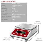 Fristaden 3000g Precision Digital Lab Scale