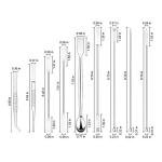 Stonylab 9-Piece Stainless Steel Lab Spoon Set