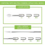 Capsule Filling Kit with Lab Spoons & Spatula