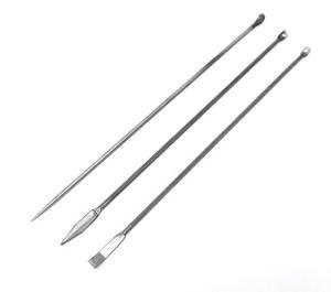 Honbay Set of 3 Stainless Steel Lab Sampling Spoons