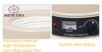 NEWTRY Electric Heating Mantle with Temperature Control