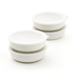 Zen Porcelain Airtight 9oz Freeze Bowls - Set of 4