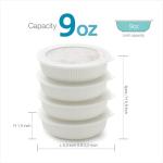 Zen Porcelain Airtight 9oz Freeze Bowls - Set of 4