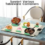 Silicone Food Warmer Mat with Timer & Temperature Settings