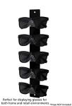 Wall-Mount Sunglasses Holder for 5 Pairs