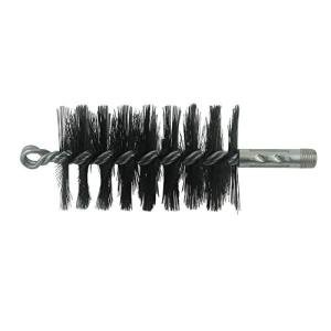 Round Furnace Tube Brush with Double Spiral Loop