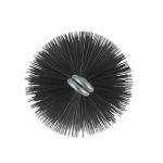 Round Furnace Tube Brush with Double Spiral Loop