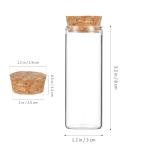 10-Pack Borosilicate Glass Test Tubes with Corks