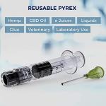 10 Pack Borosilicate Glass Luer Lock Syringes