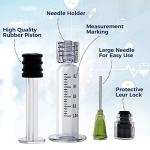 10 Pack Borosilicate Glass Luer Lock Syringes