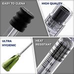 10 Pack Borosilicate Glass Luer Lock Syringes