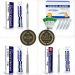 15-Pack Stainless Steel Surgical Blades and Handle