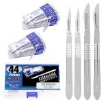 Surgical Blade and Handle Kit for Labs - 44 Pcs