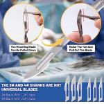 Surgical Blade and Handle Kit for Labs - 44 Pcs
