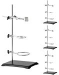 QWORK 4-Pack Steel Laboratory Stand Support Set