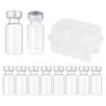 10-Pack 3ml Glass Injection Vials with Port