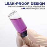 100 Pack 10ml Clear Glass Vials with Caps