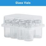 10-Pack 3ml Glass Injection Vials with Port