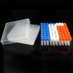 100PCS 2ml Plastic Vials with Screw Caps